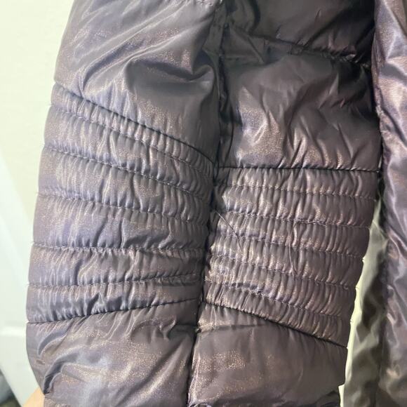 BCBGeneration Ultra Lightweight Packable Down Puffer Jacket Womens Raisin Small - Picture 3 of 7